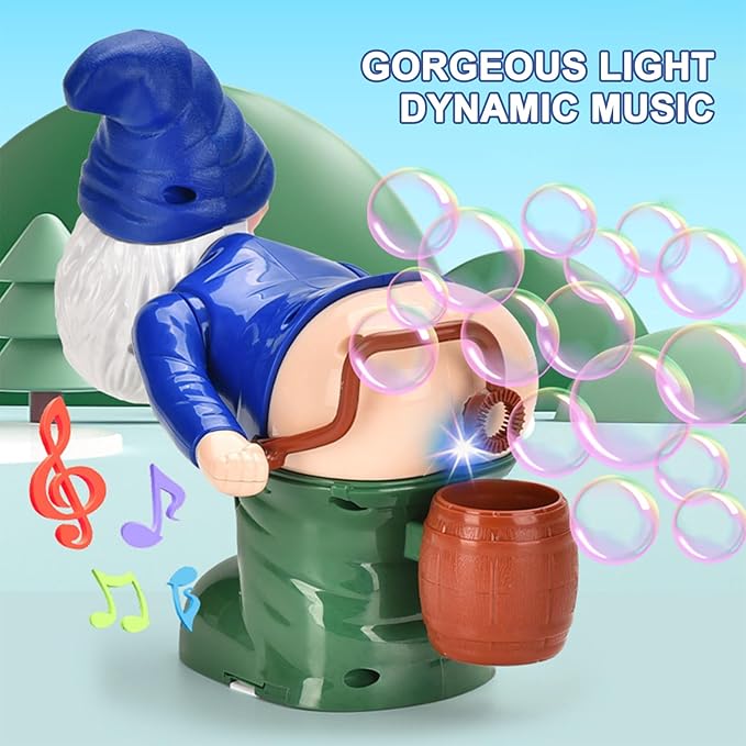 Santa Bubble Butt Blower, Santa Claus Farting Bubble Machine, Funny Automatic Blowing Blower with Music Flashing Lights Colorful Bubbles, Christmas Stocking Stuffers Gift for Kids