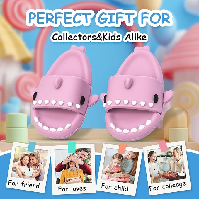 Clothing Shark Summer Sandals for Dolls - Open-Toe Slippers, Cute Accessories for Photography, Display & Collectors Age Limit 15 (Purple)