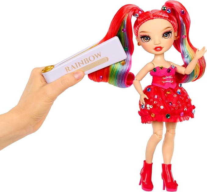 Rainbow High Be Dazzling Fashion Dolls- Vivienne Rouge (Red) with Bedazzler Tool and Sparkle Gems