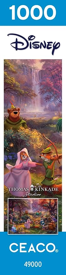 Buffalo Games – Thomas Kinkade Disney’s Robin Hood 1000 Piece Jigsaw Puzzle for Adults with Full-Color Reference Poster