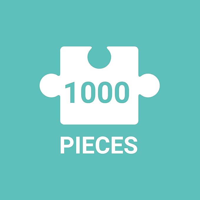 Spring Street 1000 Piece Puzzle in a Square Box from Galison - 1000 Piece Puzzle for Adults, Beautiful Illustrations from Joy Laforme, Thick and Sturdy Pieces, Idea