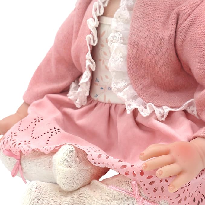 Reborn Doll Clothes for 20-22 Inch Dolls, 3-packs 20 Inch Doll Clothes Accessories with Coat, Headband Socks