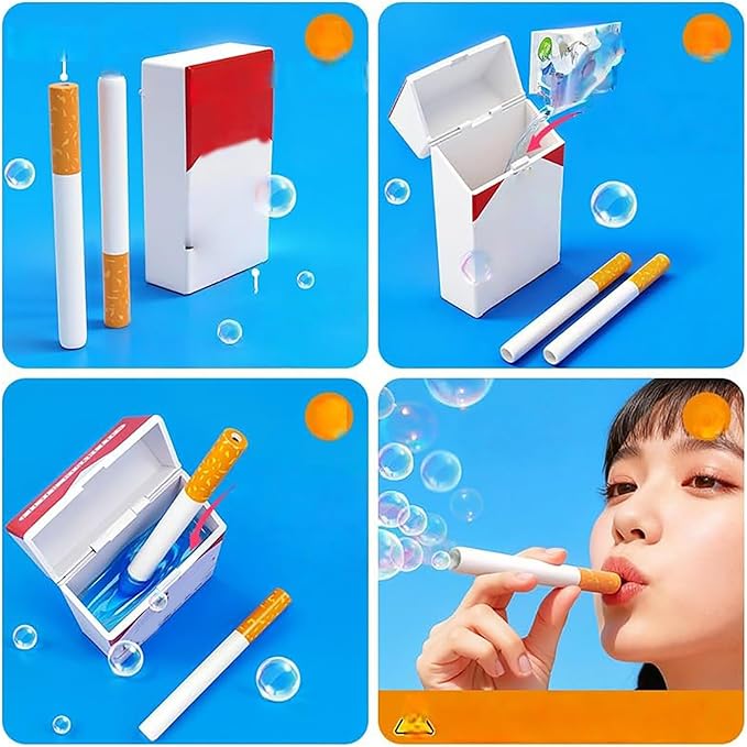 Box Bubble Toy,Blowing Fake Bubbles Pack Blower Blow Sticks Liquid Relaxation Birthday Christmas Party Gift,Funny Mini Bubble Box Stick Toy for Men Women,Outdoor Bubble Makers Toys (C)