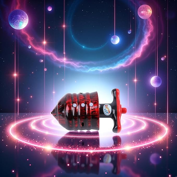 Red Light Up Music Spinning Tops, Funny Birthday Party Favors, Goodie Bag Fillers, Stocking Stuffers Spinning Tops, Decorations
