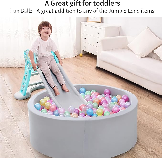 STARBOLO Ball Pit Balls for Toddlers Pack of 100 200 500 - BPA&Phthalate Free Non-Toxic Crush Proof Soft Plastic Balls for 1-5Years Old Toddlers Girl Kids Birthday Pool Playpen Tent Party