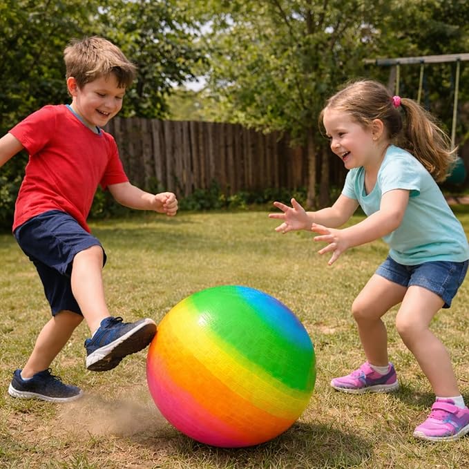Rhode Island Novelty 16 Inch Rainbow Playground Ball