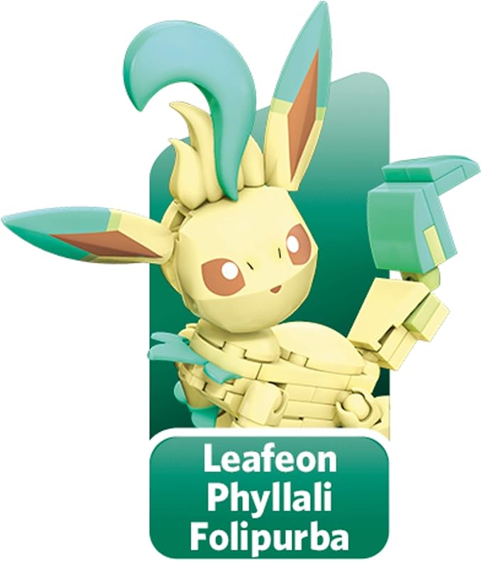 MEGA Pokémon Building Toys Set Every Eevee Evolution with 470 Pieces, 9 Poseable Characters, for Kids