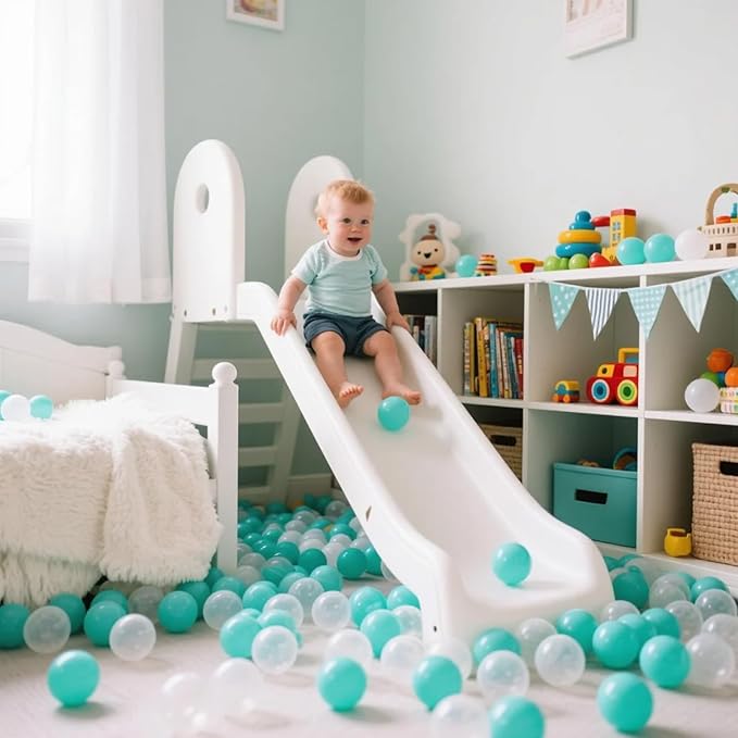 STARBOLO Ball Pit Balls for Toddlers Pack of 100 200 500 - BPA&Phthalate Free Non-Toxic Crush Proof Soft Plastic Balls for 1-5Years Old Toddlers Girl Kids Birthday Pool Playpen Tent Party