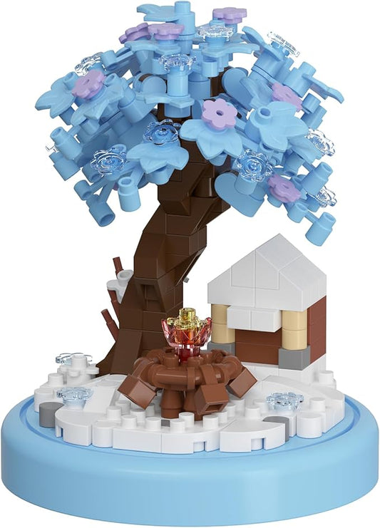 Winter Snow Tree House Bonsai Tree House Building Toy Flowers Set Ideas Building Blocks Complete with Dust Cover