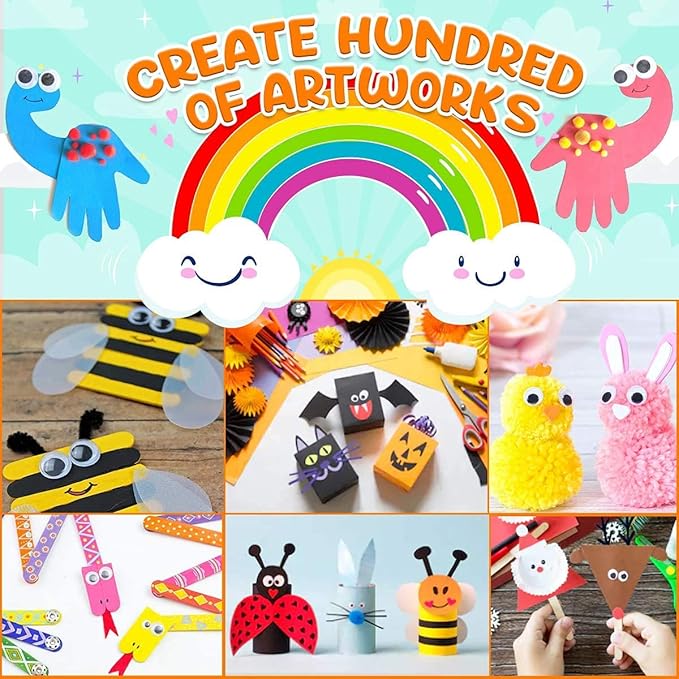 Goody King Arts and Crafts Supplies for Kids | All in One Craft Art Supplies Kit for Toddlers Kids