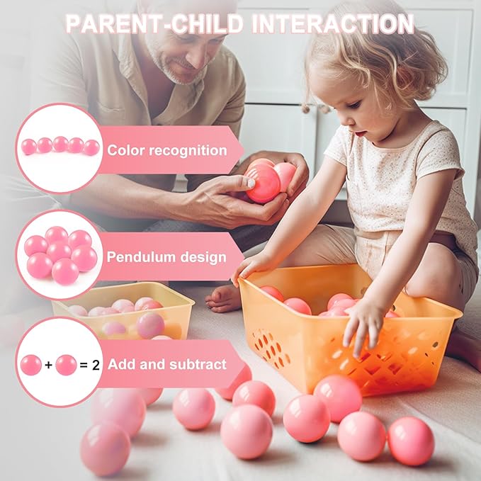 Clear Ball Pit Balls - Crush Proof Plastic Toy Balls for Boys and Girls
