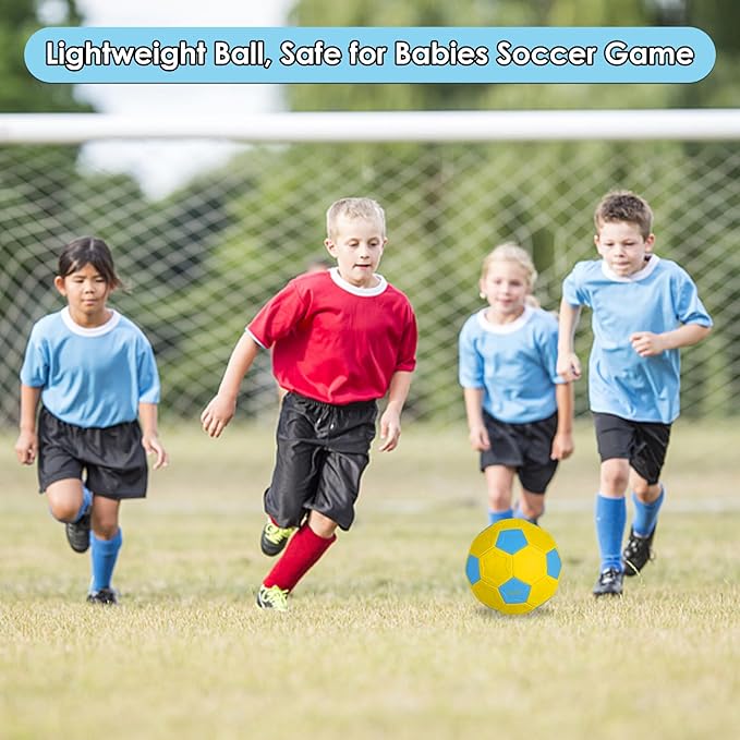 Swerve and Curve Soccer Ball Size 4,Soccer Training Ball with Special Panels to Play, Outdoor Indoor Activities Games, Kids Fun Football for Backyard,Lawn