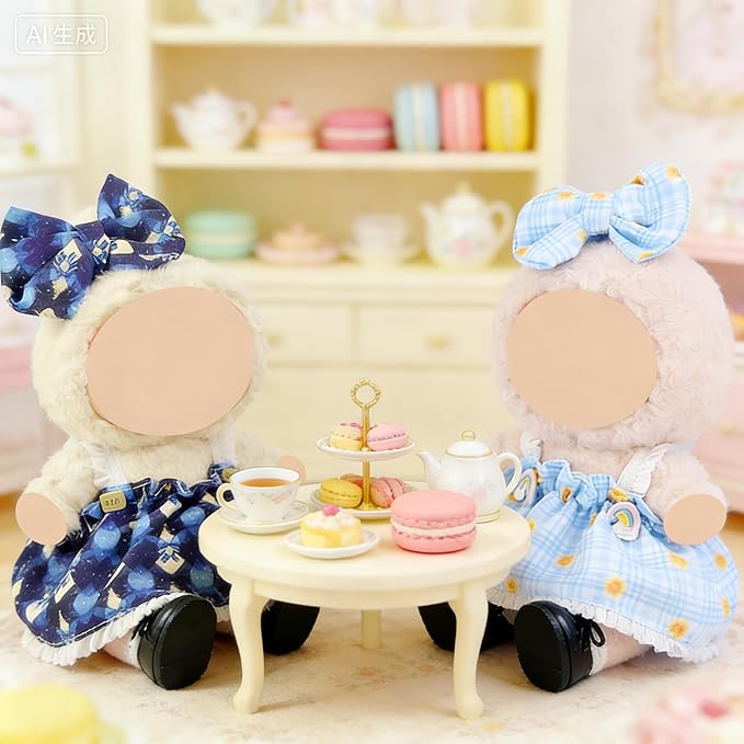 Ezcora Doll Costume, 5 Pack Clothes for 6" Doll, Includes 3 Pairs of Shoes, Great for Play and Display, Costume Accessories for Collectors