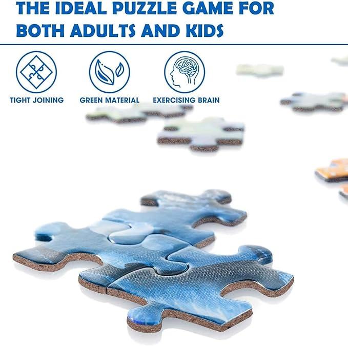 Nattork Jigsaw Puzzles 100 Pieces for Kids Youth Dinosaur Puzzle - Pieces Fit Together Perfectly