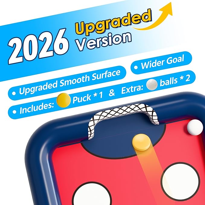 Funscape Kids Hockey Pool Game Toys, Big Inflatable Water Play Floating Toy, Fun Swimming Pool Float, Outdoor Activities Yard Beach Sports, Cool Summer Family Party Gift 5 6 8 10 12 Yr Boys Teen Adult