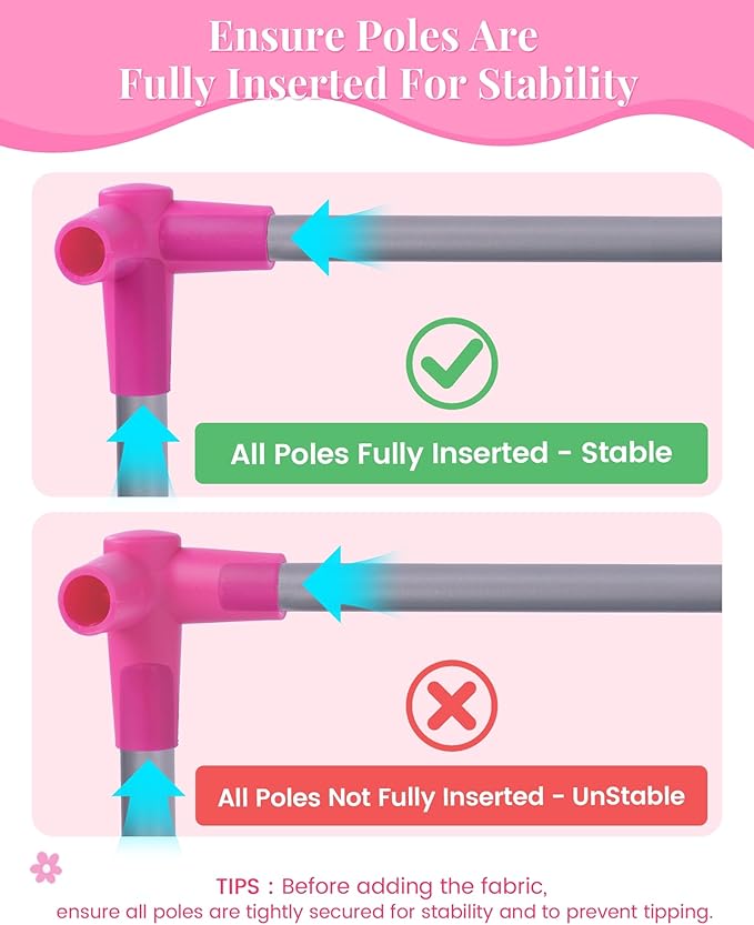 BABESIDE Baby Doll Crib for 18" Reborn Dolls,Baby Doll Bed with Storage Bag, Reborn Babydolls Accessories for Age 3+,Doll Crib Playpen for Kids Age 3+,Pink