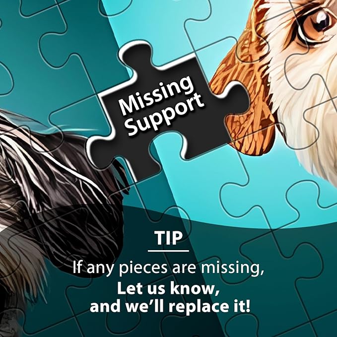 500 Piece Puzzles for Adults, Cute Dogs Jigsaw Puzzle for Adults Seniors,Recycled Cardboard Dogs Puzzle 500 Piece,Family Activity Great Gift for Family Friends 20.5 * 15 inch