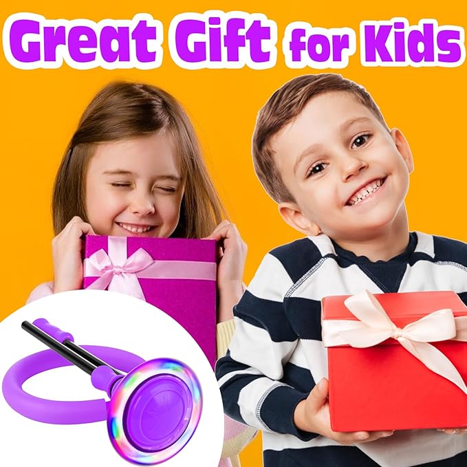 Ankle Skip Ball for Kids, Girls Toys Age 5 6 7 8 9 10 Years, Birthday Gift for Girls and Boys, Foldable Colorful Flash Wheel Skip Ball, Sports Fitness Toys for Kids & Adults