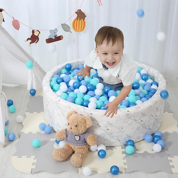 STARBOLO Ball Pit Balls for Toddlers Phthalate Free BPA Free Non-Toxic Crush Proof Play Balls for Toddlers Kids Pool Playhouse Pack of 100 200 500