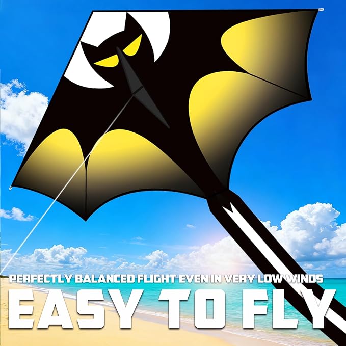 YongnKids Kite for Kids Age 4-8 8-12, Large Kites for Boys Adults Easy to Fly & Assemble, with 328ft String,Perfect for Beach Trip Park Family Activities Outdoor Games