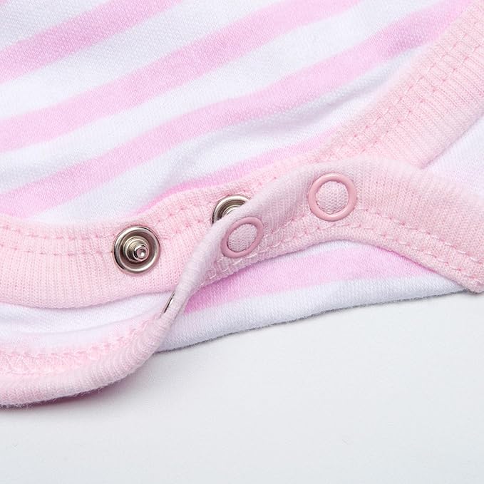 Reborn Silicone Baby Doll Clothes Realistic Outfits for 17-22 Inch Reborn Dolls Girl Pink Elephant Dolls Clothes Accessories 5-Piece Set