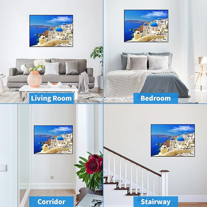 1000 Piece Puzzle for Adults Aegean Sea Puzzles Greece Santorini Landscape Puzzle Reduced Pressure Toy Gift Natural Scene Puzzles 1000 Pieces Jigsaw Puzzle 1000 Pieces for Teens Seniors