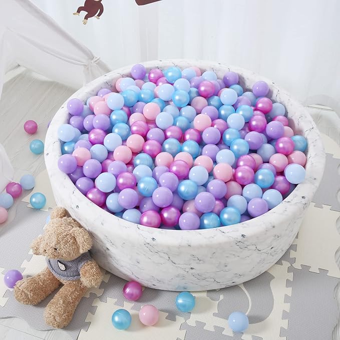 STARBOLO Ball Pit Balls for Toddlers Phthalate Free BPA Free Non-Toxic Crush Proof Play Balls for Toddlers Kids Pool Playhouse Pack of 100 200 500