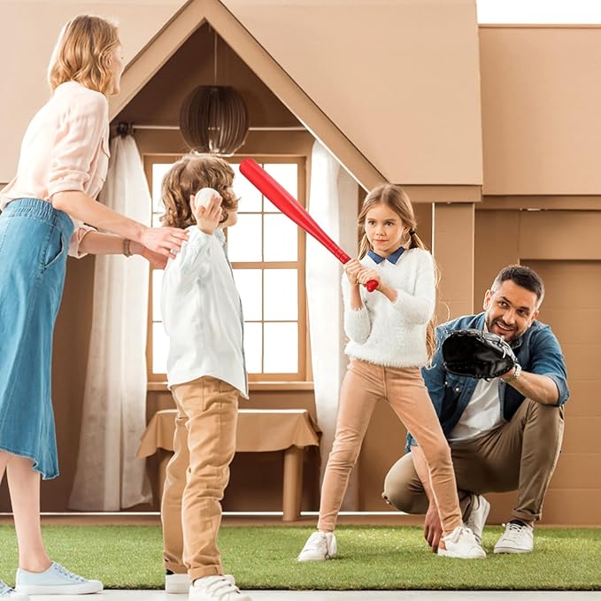 TOYANDONA 6pcs Kids Outdoor Baseball Practice Toys Children Toddlers Baseball Bats Baseballs Batting Skill Training Kids Toddlers