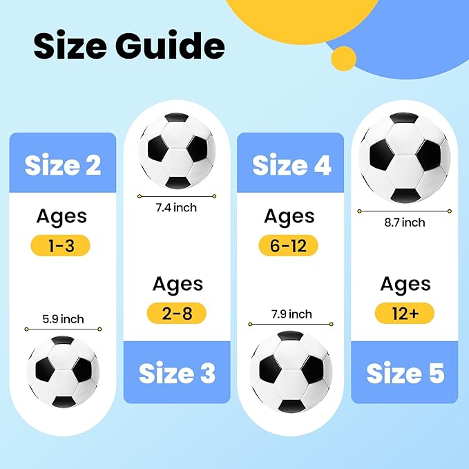 INPODAK Soccer Ball for Toddler Kids 1-3 2-8, Size 2 Size 3 Soccer Ball, Cartoon Dinosaur Unicorn Balls with Pump, Mesh Bag and Gift Box Great Gift for Birthdays