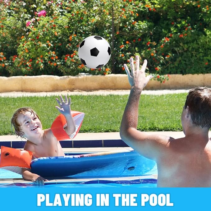 Mini Sports Balls Toys Set for Kids Toddler, Mini PVC 5 Inch Basketballs Balls-5" Little Soccer, Football,- Playground Kick Ball Gift for Children Indoor Outdoor Beach Pool Stocking Stuffer 4 Pack