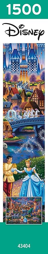 Ceaco - Disney - Dowdle - Cinderella's Enchanted Evening - 1500 Piece Jigsaw Puzzle - Colorful Puzzle for Adults – Precision-Cut Pieces, Beautiful Artwork, and Hours of Relaxing Fun