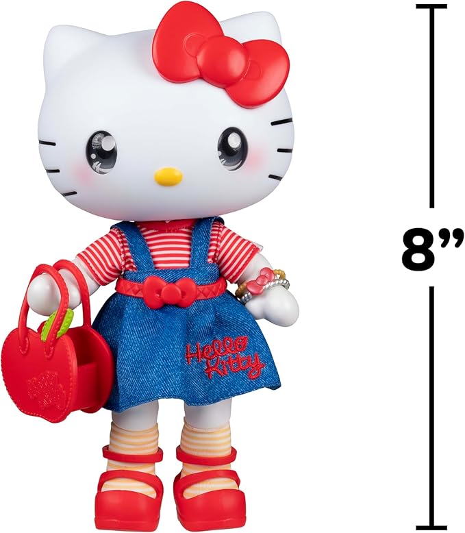 Hello Kitty® and Friends Premier 8-Inch Articulated Figure - Classic Hello Kitty® Series 1 Poseable Doll - Officially Licensed Sanrio Product - 6+