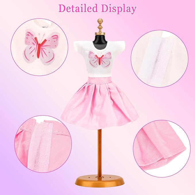 18 Set Doll Clothes Includes 8 Fashion Dresses 2 Long Evening Dress 2 Sequin Dresses 6 Tops 2 Pants 2 Skirts 2 Shorts Casual Outfits for 11.5 Inch Girl Dolls