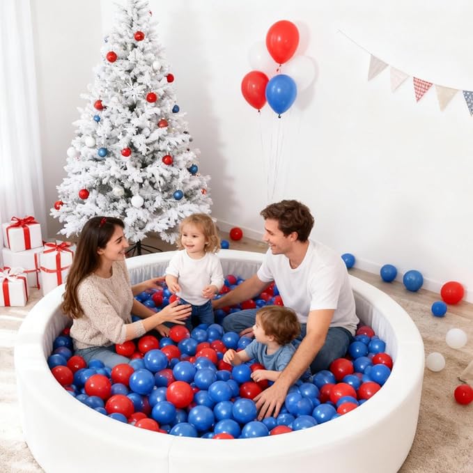 STARBOLO Ball Pit Balls for Toddlers Phthalate Free BPA Free Non-Toxic Crush Proof Play Balls for Toddlers Kids Pool Playhouse Pack of 100 200 500