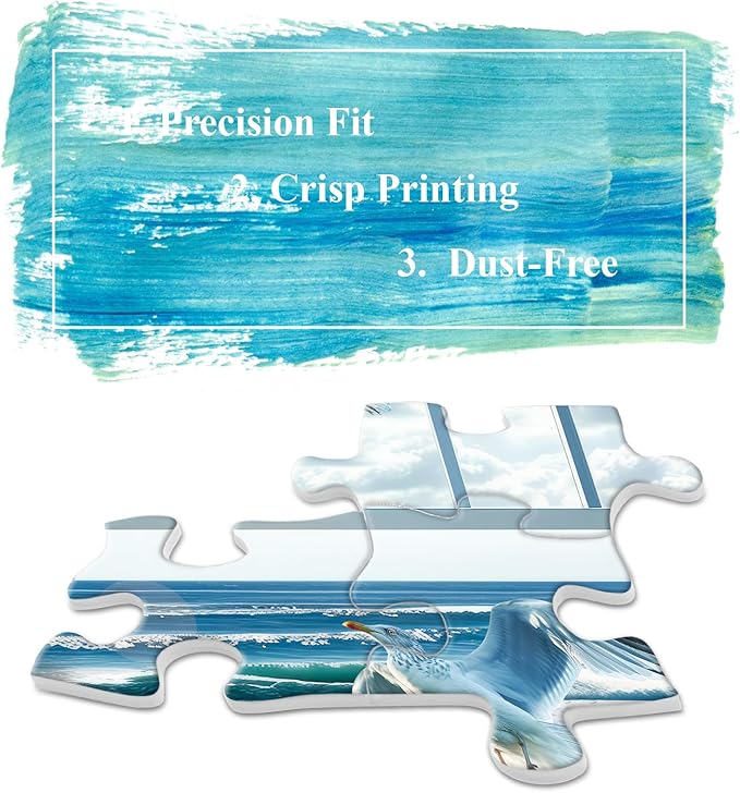 Beach Summer House Puzzles for Adults 1000 Piece, Hawaii Florida Maine Ocean Jigsaw Puzzles, Seashore House Puzzles - Seaside Retreat