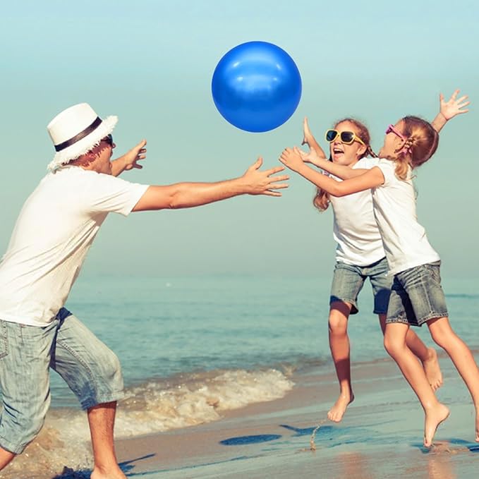 3 Pcs Inflatable Playground Balls 9 Inch Bouncy Balls with Hand Air Pump for Indoor Outdoor Play Balls for Kids