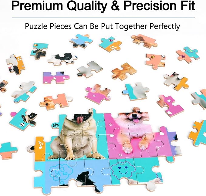 LELEMON Puzzles for Kids Ages 4-6,6 Pack 60 Piece Puzzles for Kids Ages 4-8 in a Metal Box,Educational Jigsaw Puzzles Puzzle Games Puzzle Toys for Girls and Boys