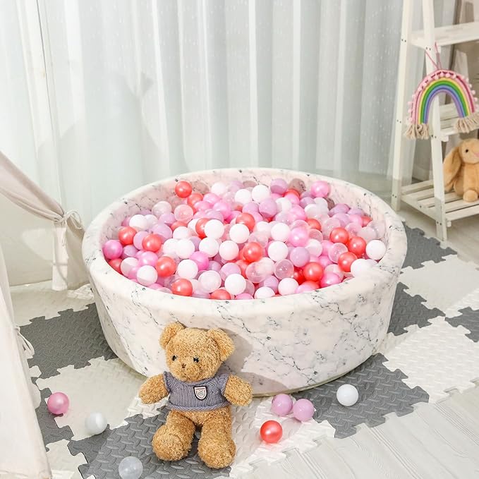 STARBOLO Ball Pit Balls for Toddlers Phthalate Free BPA Free Non-Toxic Crush Proof Play Balls for Toddlers Kids Pool Playhouse Pack of 100 200 500