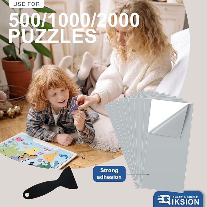Puzzle Saver Sheets - 96 Sheets, Peel & Stick, Preserve 16 1000 Puzzle