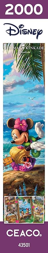 Ceaco - Thomas Kinkade - Disney - Travel Collage - 2000 Piece Jigsaw Puzzle