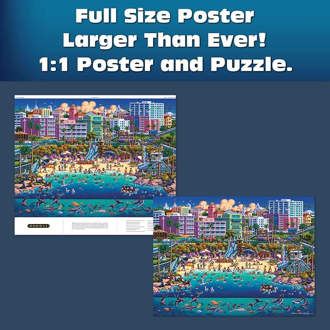 Dowdle La Jolla Cove 1000 Piece Jigsaw Puzzle for Adults – Buffalo Games Sapphire Select Premium Puzzle