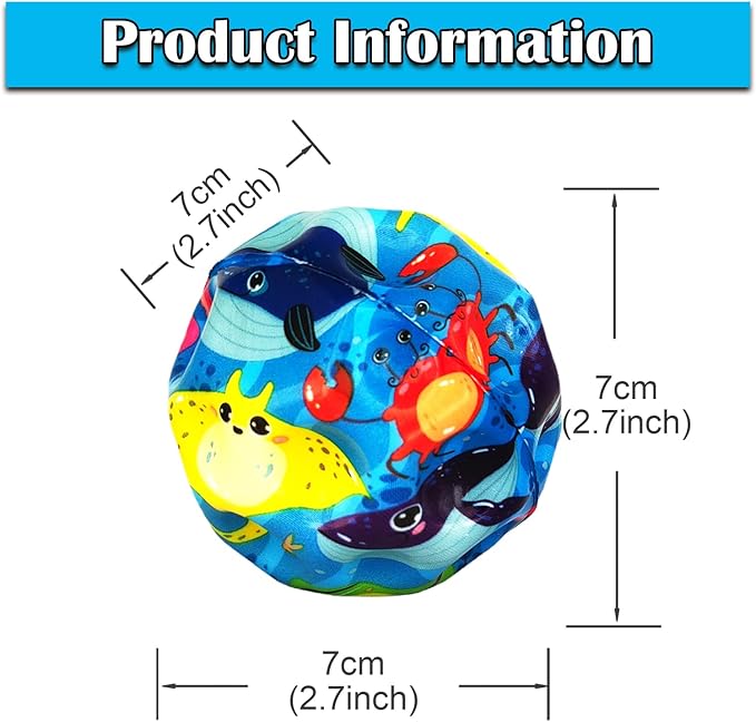 6 Pack Astro Jump Ball, Multicolored Spaceballs, Super High Bouncing Lightweight for Children, Bouncy Balls, Jumping Toy for Stress Relief