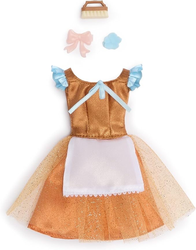Disney Store Official Princess Ballet Doll - 11 Inch Cinderella Ballerina Doll - Includes Molded Hair Clips, 2 Tutu Outfits, Accessories and Bluebird Figure - Disney Princess Toys for Girls