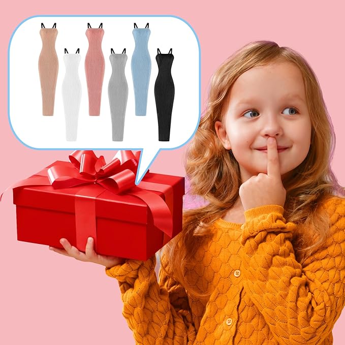 Fourluoo 6 Pcs Spring Doll Clothes 11.8 Inch Fashion Doll Outfits Pants Dresses Skirts Sweet for Xmas Fall Birthday Gifts(Fashion Style)