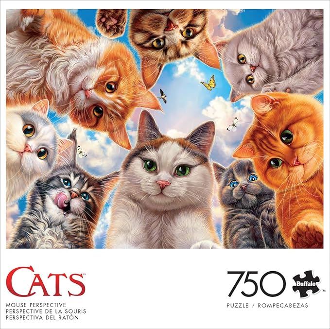 Buffalo Games - Mouse Perspective - 750 Piece Jigsaw Puzzle for Adults -Challenging Puzzle Perfect for Game Nights - Finished Size is 24 x 18