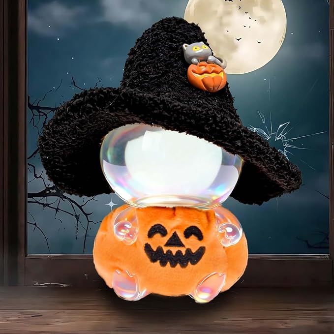 Halloween Pumpkin Costumes for 6.7 Inch (17cm) Dolls，Two-piece Set Includes a Black Witch hat and Pumpkin Overalls,It's Both Cute and Fun, Perfect for Collectors and Dress-Up