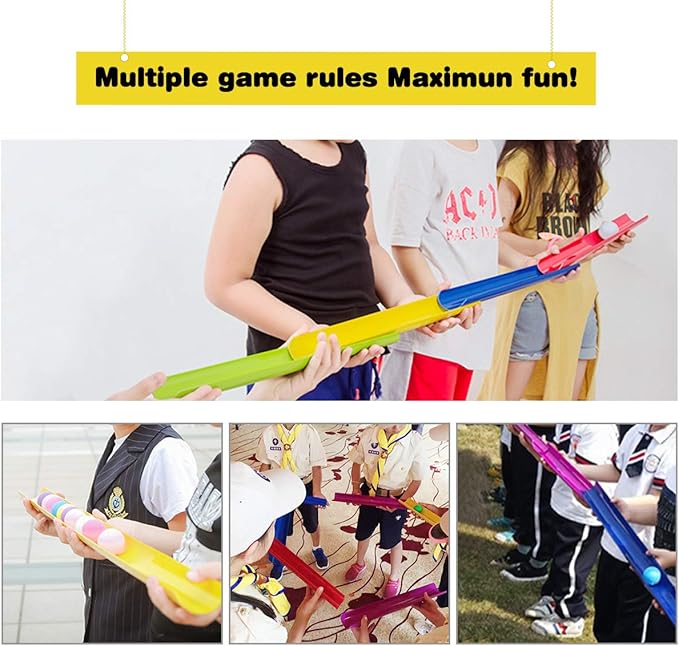 KINDEN Team Building Exercise Activities Pipeline Kit Group Games, Half Pipes Indoor Outdoor Ice Breaker Group Learning Team Work Youth Sports for Kids Teens, Children, Adults Competition Funny Games