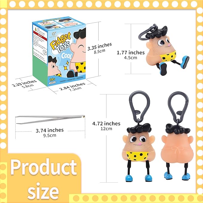 Polka Fun Hair Pulling Relaxing Stress-Relieving Fidget Toys,Perfect for Relieving Stress Unique Hair-Pulling Feature is Both Amusing and Satisfying Great Redirect Activity for 14+Ages Pickers Gifts