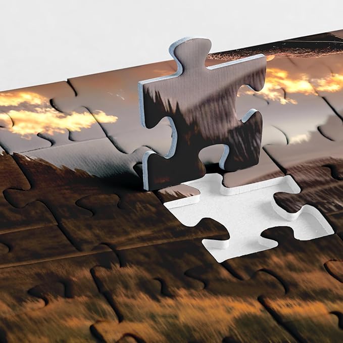 Nature Puzzle for Adult 1000 Piece, Mountain Lake Landscape Puzzle Scenery, Maroon Lake Jigsaw Puzzles Scenic