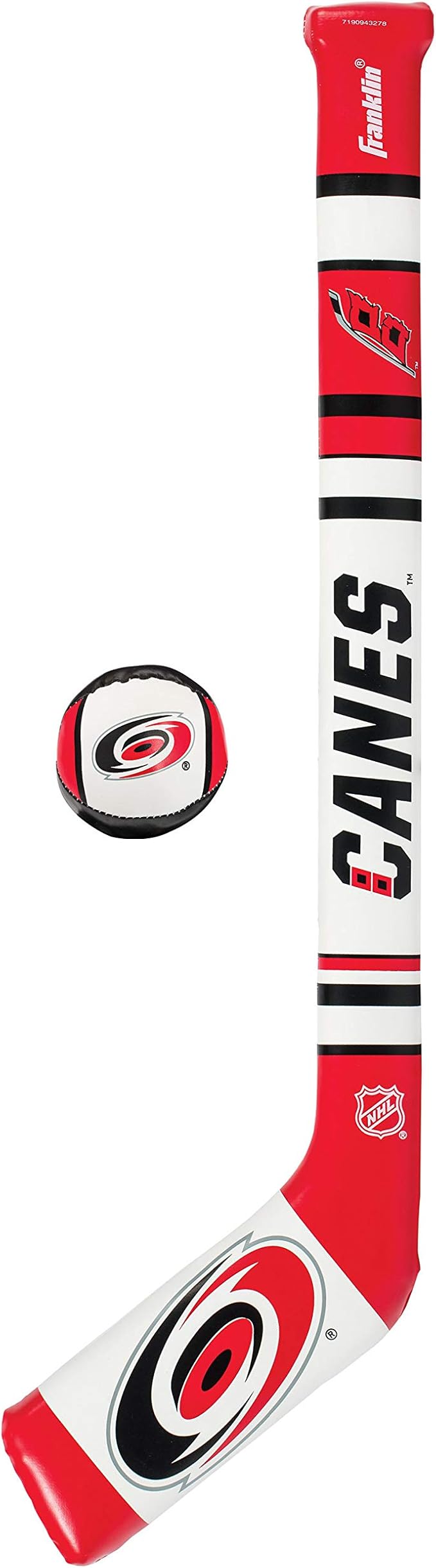 Franklin Sports NHL Team Mini Soft Hockey Stick Set - NHL Team Soft Foam Mini Hockey Stick and Ball - Great Toy for Kids